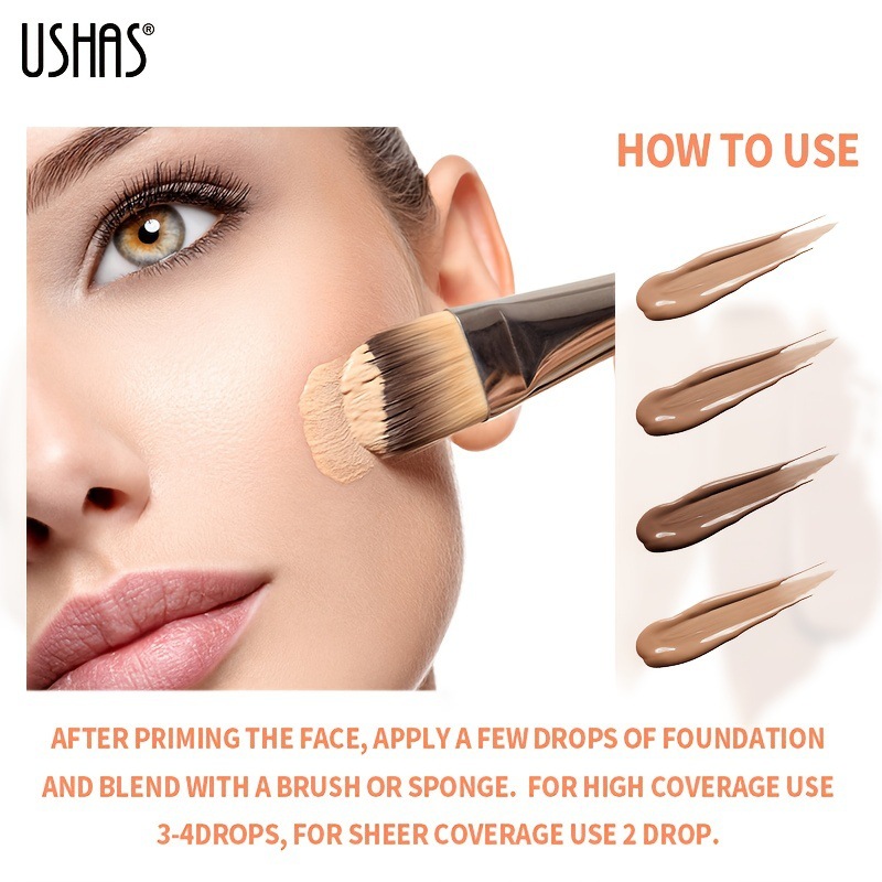 USHAS cross-border export liquid Foundation, matte foundation, oil-control Foundation Concealer FS428A Specification drawing