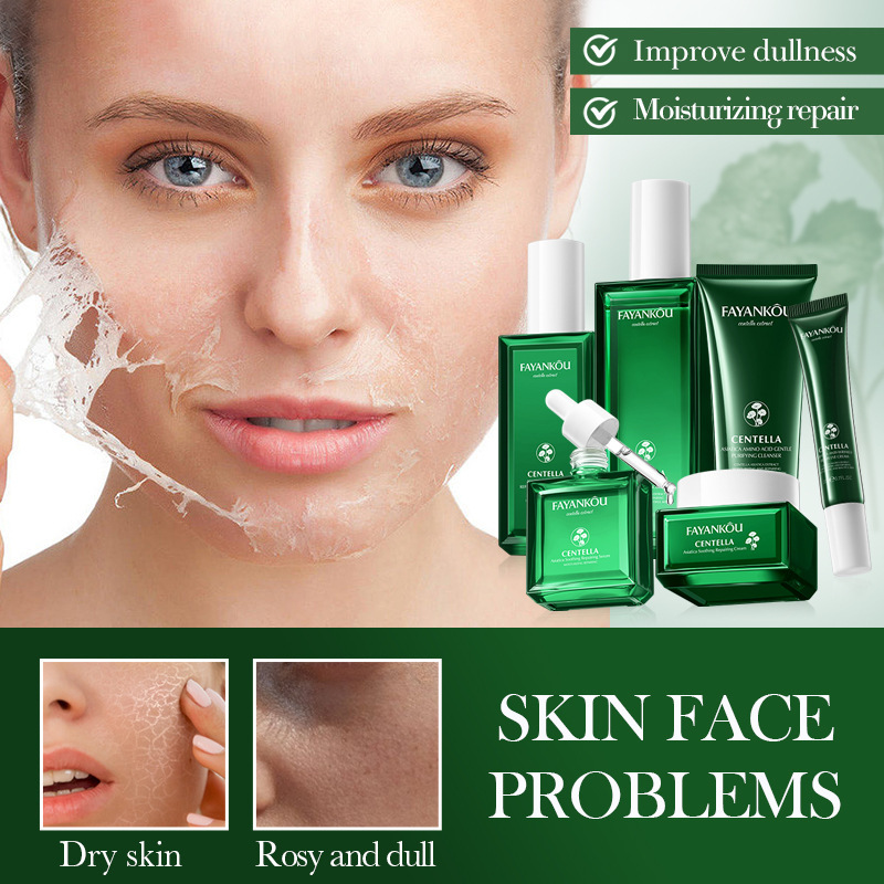 Cross-border Centella asiatica Moisturizing Six-piece Set FAYANKOU Amino Acid Moisturizing Set wholesale from foreign trade manufacturer details Picture