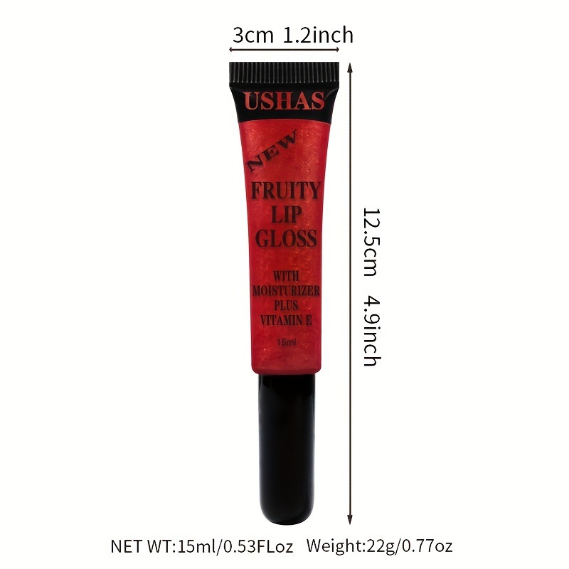 USHAS cross-border stock tube Lip oil, lip plumping, elastic lip freezing, transparent moisturizing lip gloss, lip gloss and lip gloss Item Picture