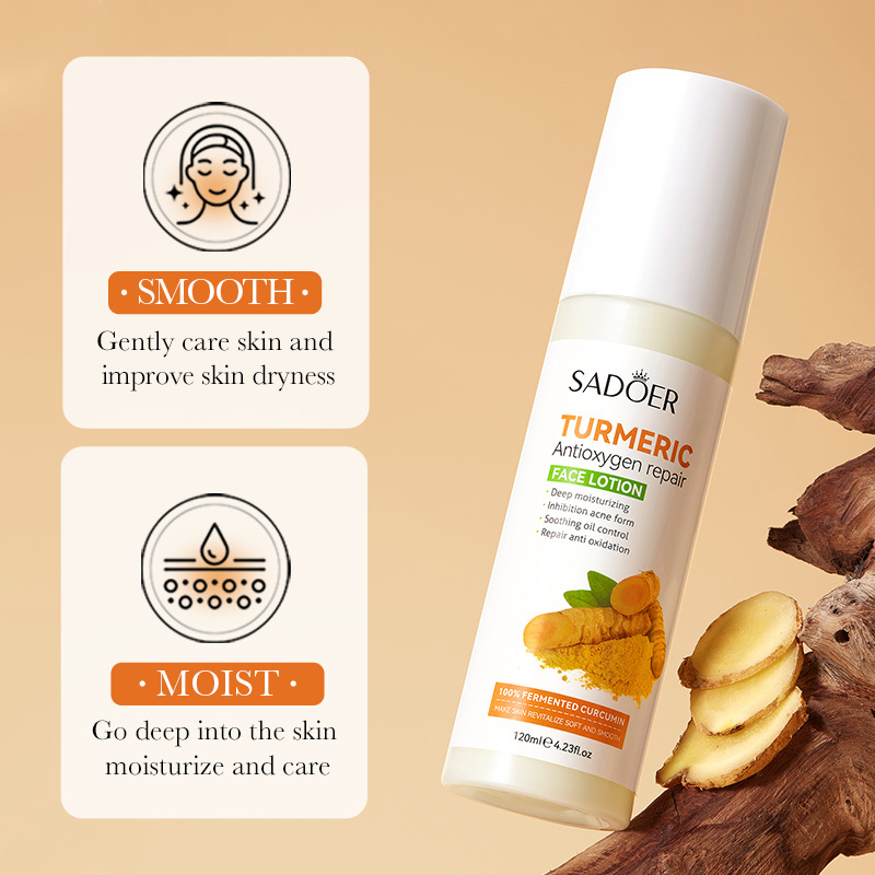 Cross-border wholesale of SADOER turmeric Antioxidant Repair Moisturizing Lotion and Hydrating Lotion in English details Picture
