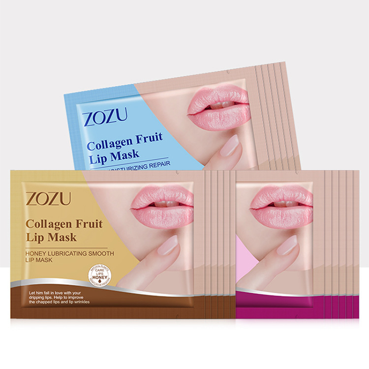 All-english ZOZU Collagen Crystal Lip Mask Labial membrane Lip Mask cross-border export wholesale Item Picture