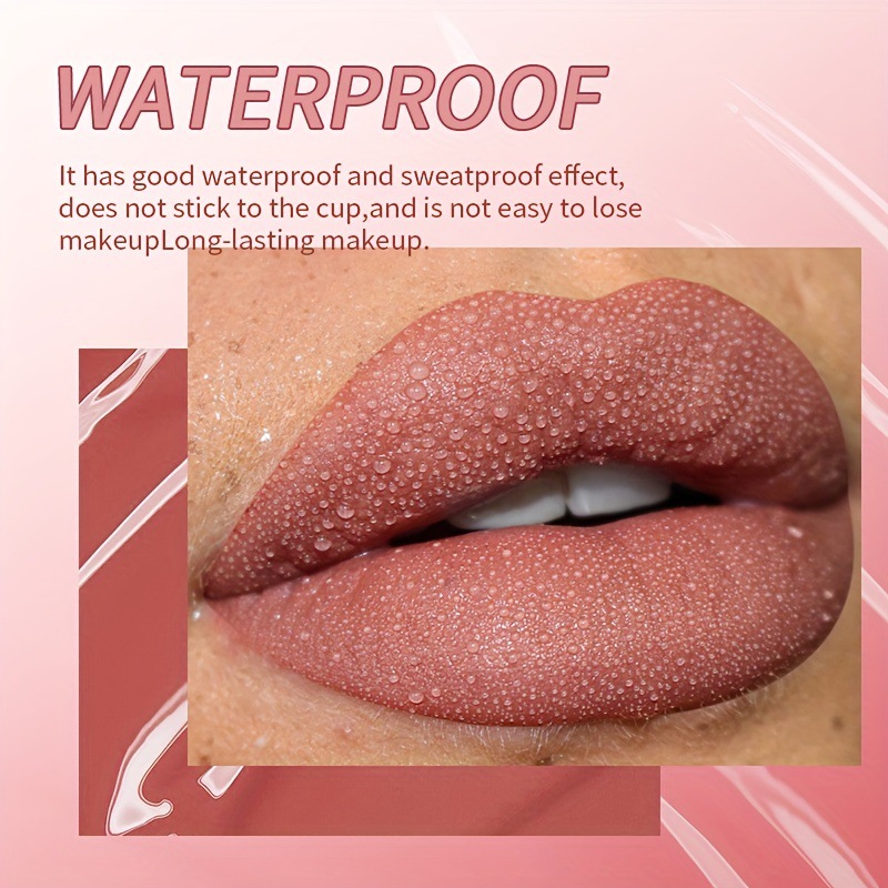 USHAS Cross-border Amazon Lip Gloss + Lip Liner Pen Set Matte Matte Lipstick Makeup Lip Gloss CS386A+B Specification drawing