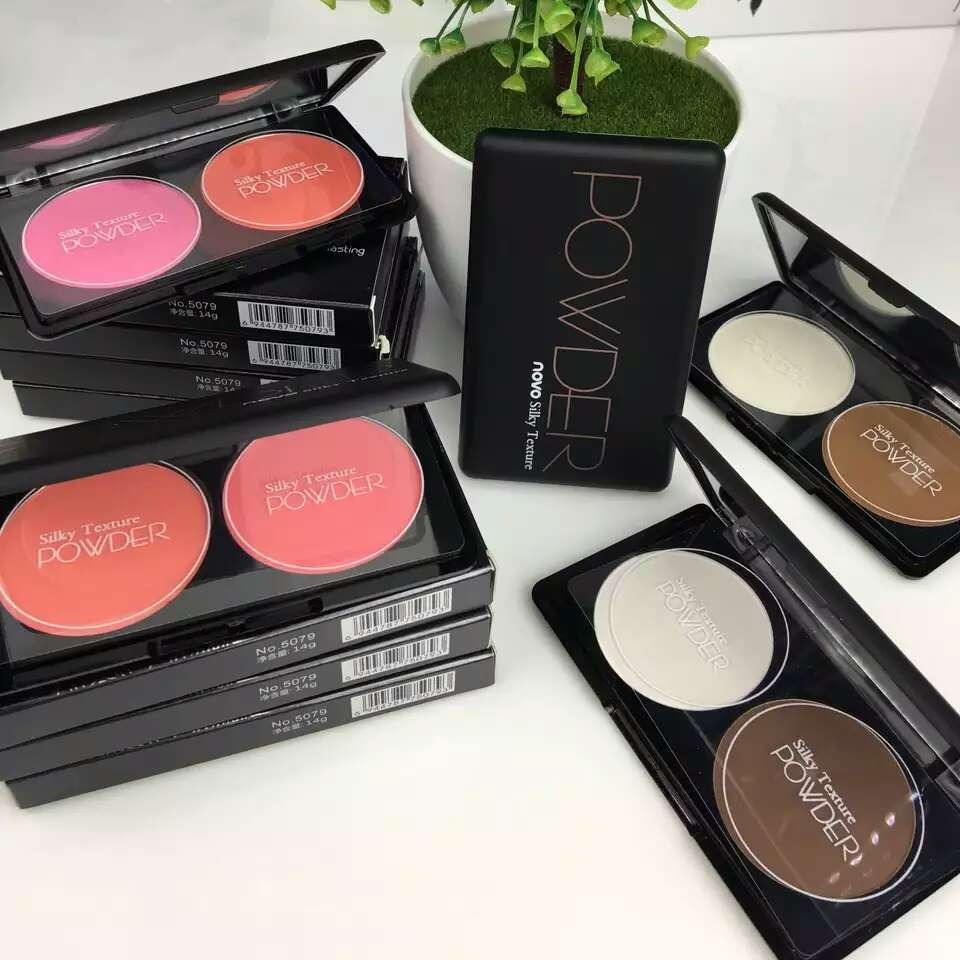 Novo5079 V-Face Two-color Blush + V-shaped Small Face Contouring Powder Multi-color Elective Contouring Blush Guangzhou Aili Factory details Picture