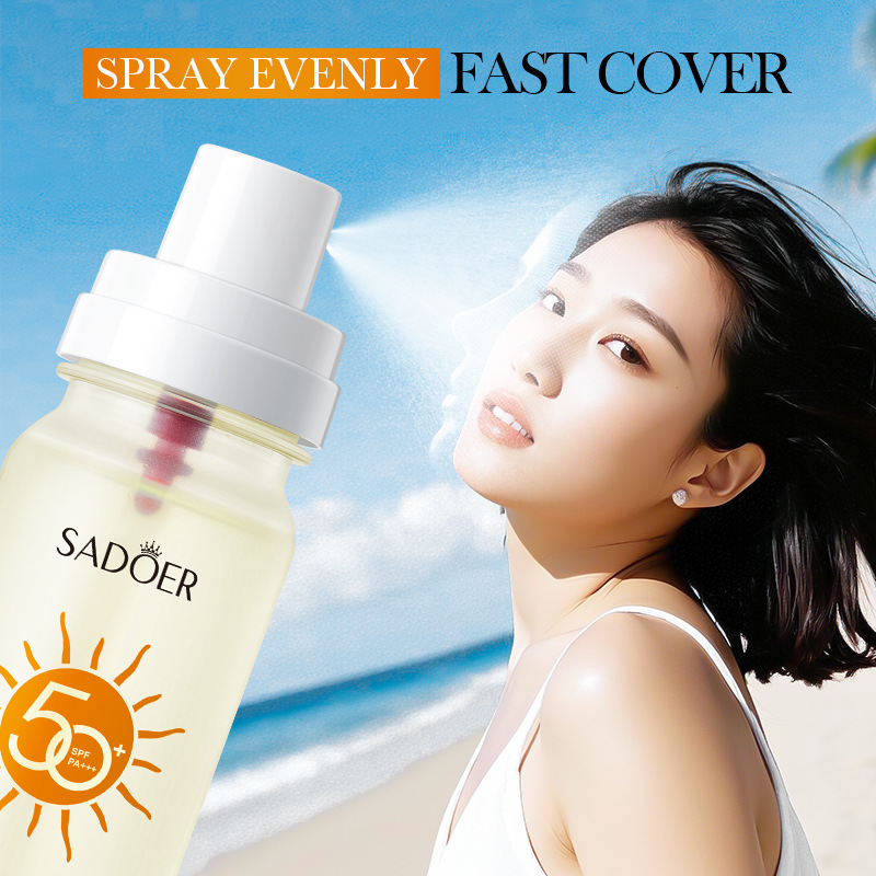 SADOER Water-clear Multi-effect Sunscreen Spray, refreshing and Moisturizing, cross-border export wholesale Specification drawing