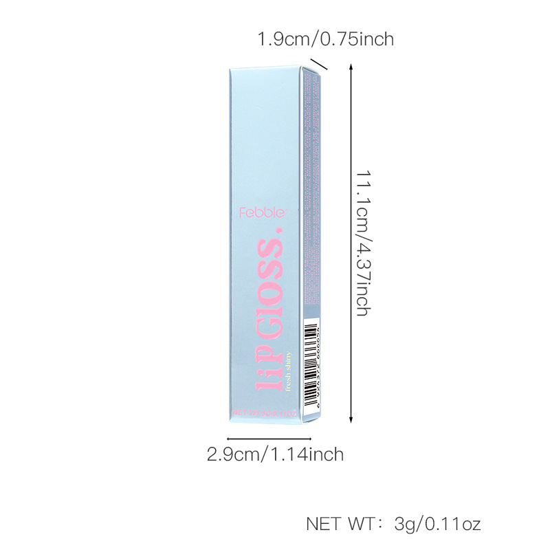 Febble's best-selling 6-color liquid moisturizing and nourishing lip gloss, mirror-like lipstick, honey lip, and shiny lip oil Item Picture