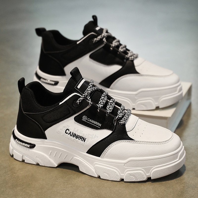 New men's shoes for the 2024 autumn season: Breathable Dr. Martens boots, men's trendy thick-soled sports shoes, casual board shoes, and outdoor workwear shoes details Picture