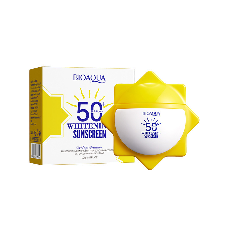 All-english whitening sunscreen 40gBIOAOUA Brightening Isolation UV Protection Sunscreen Lotion Cross-border export wholesale Item Picture