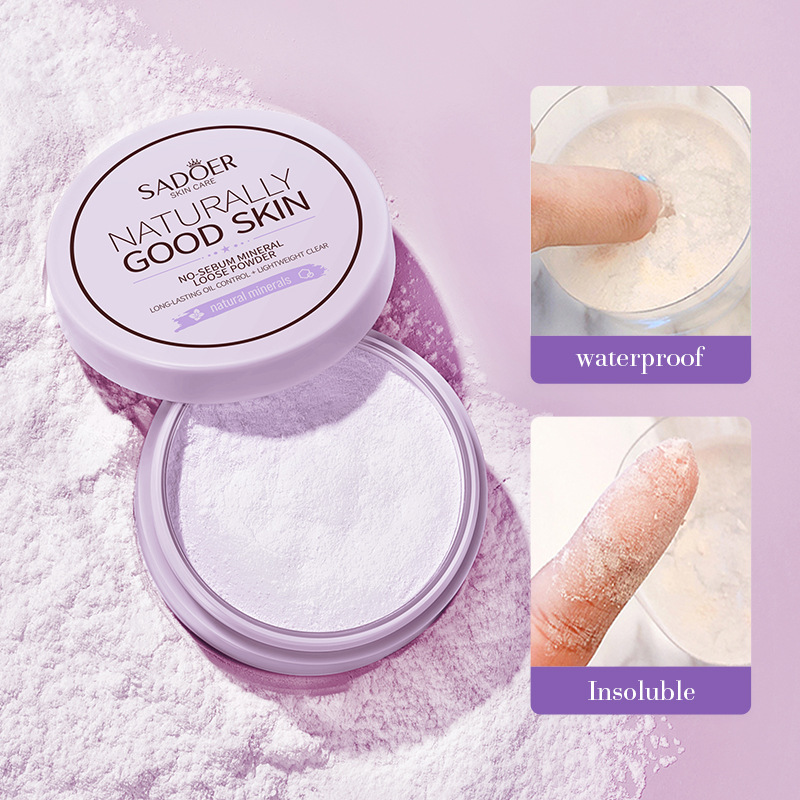 All-english SADOER oil-control mineral beauty Powder, non-smudging and concealing powder, cross-border export wholesale Application Scenario