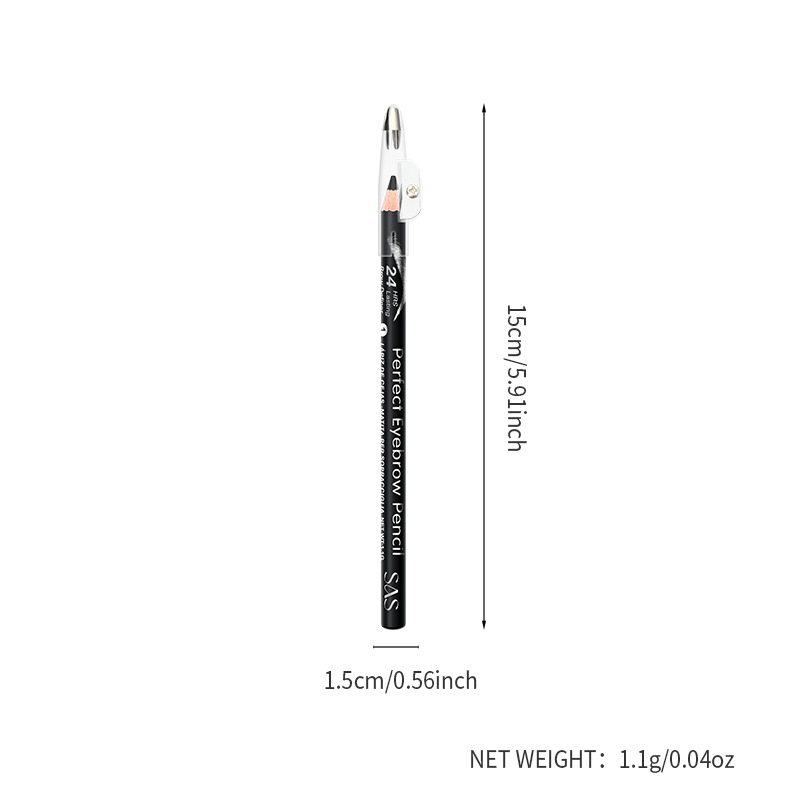 SAS cross-border in-stock eyebrow pencil for Europe and America is waterproof and does not fade easily. Eyebrow dyeing is natural and long-lasting SAP007 Item Picture
