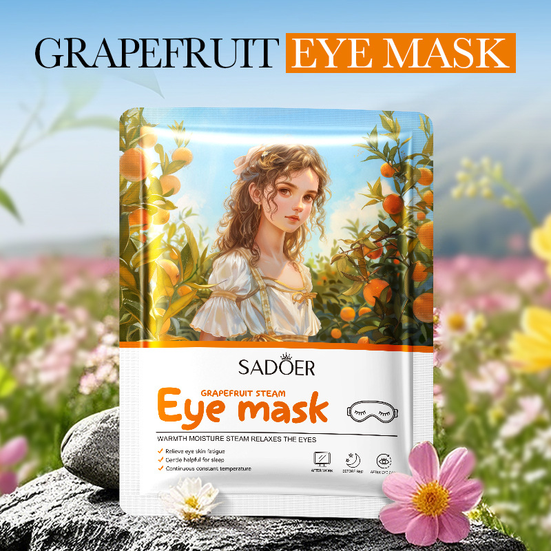 Full English SADOER grapefruit rose Steam Eye Mask Moisturizing and Relieving dry eye Mask cross-border export wholesale details Picture