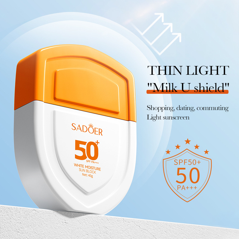 All-english SADOER Whitening, Moisturizing and sunscreen Lotion, non-greasy sunscreen, cross-border export wholesale details Picture
