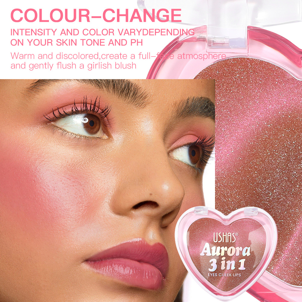 USHAS European and American cross-border stock single-compartment magnetic blush, long-lasting waterproof, natural complexion enhancement, UC105 Specification drawing