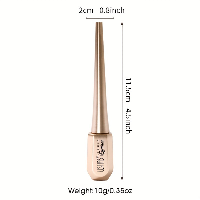 USHAS cross-border in-stock best-selling eyeliner liquid pen, waterproof, long-lasting, non-smudging, extremely fine black eyeliner cream, Amazon Item Picture