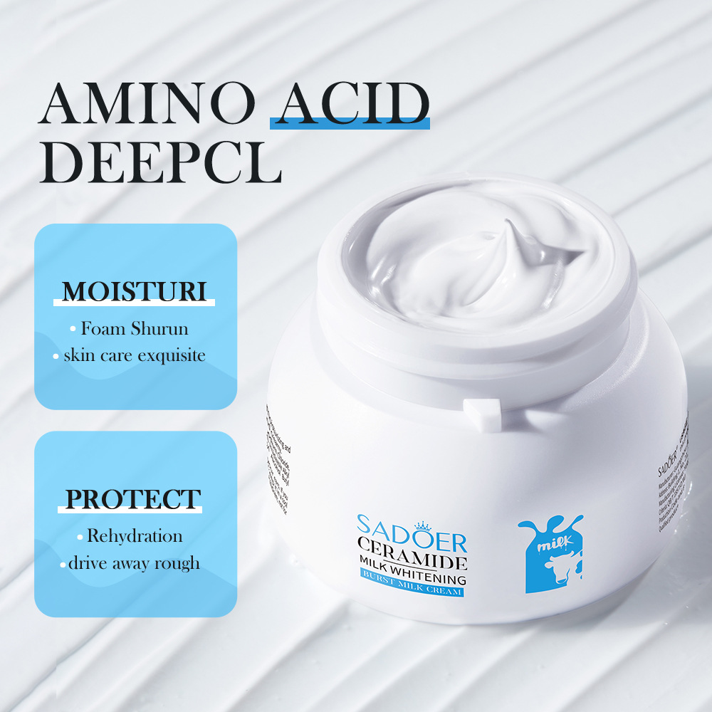 SADOER Milk Whitening Cream, Milk Bursting Cream, Hydrating and Moisturizing Facial Spot-removing Cream, cross-border export wholesale Specification drawing