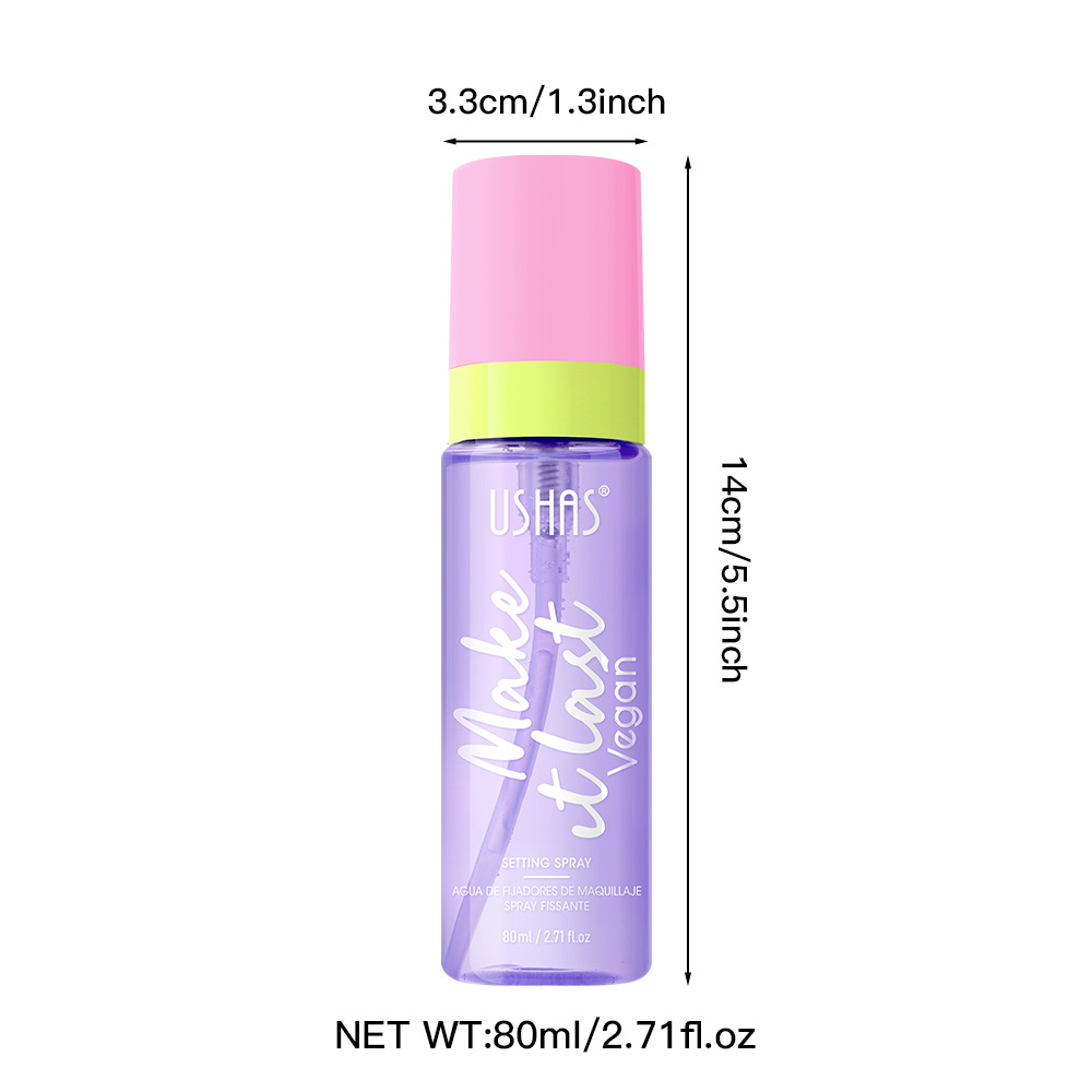 USHAS Cross-border in-stock Setting Spray Waterproof, Moisturizing, Oil-Control and Hydrating Setting Water UC116 Item Picture