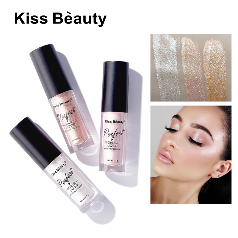 KISS BEAUTY Highlighter Under-Eye Brightening Foundation Concealer Brightening Face Long-lasting Highlighter 3.5g full figure