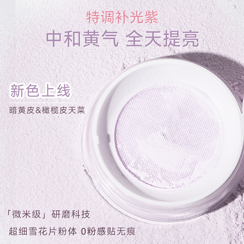 NOVO Beauty's light feather, soft focus, setting, loose powder, oil-control, concealing, water-proof, sweat-proof, and non-smudging student honey powder compact Specification drawing