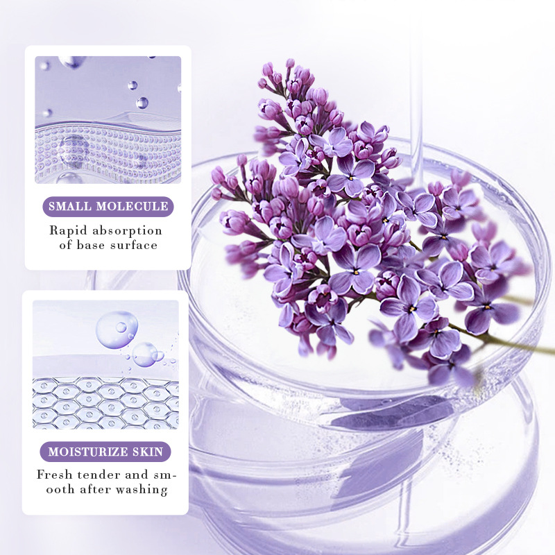 Cross-border wholesale of all-English SADOER Lavender Candy Body Scrub Gel and Exfoliating Gel Specification drawing