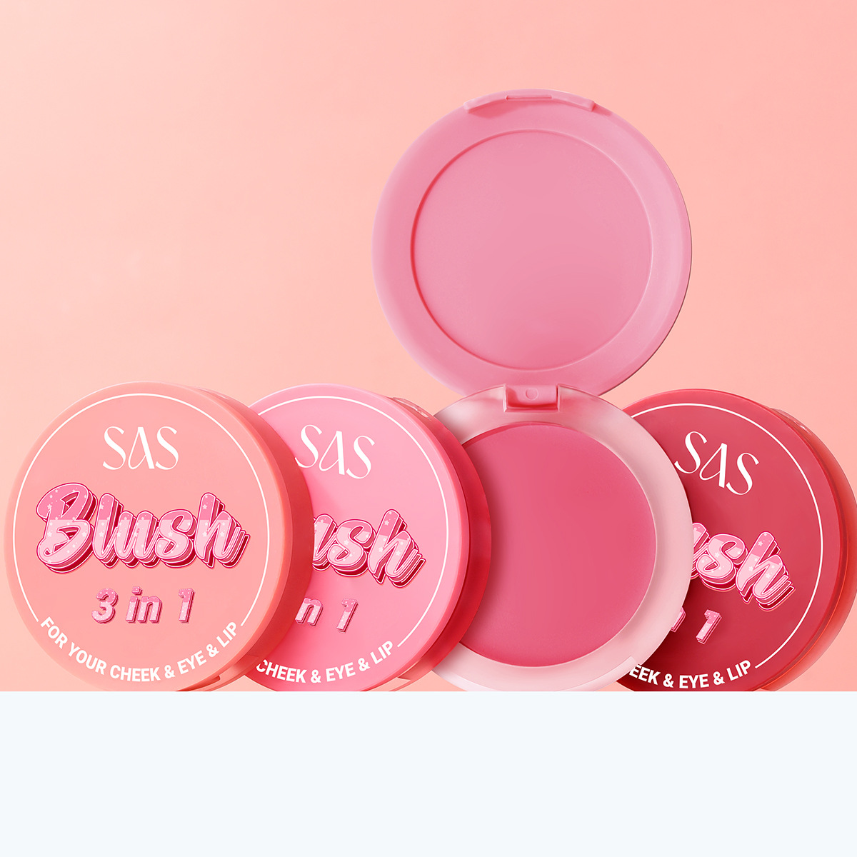 USHAS European and American cross-border stock blush powder is light, fine, long-lasting waterproof, and improves complexion naturally SAC002 Specification drawing