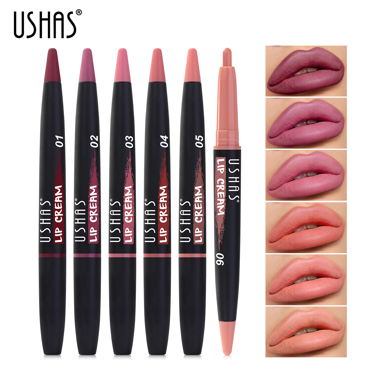 USHAS cross-border Amazon bestseller Lipstick Pen non-stick Cup Long-lasting waterproof Lipstick Lipstick LP2330 full figure