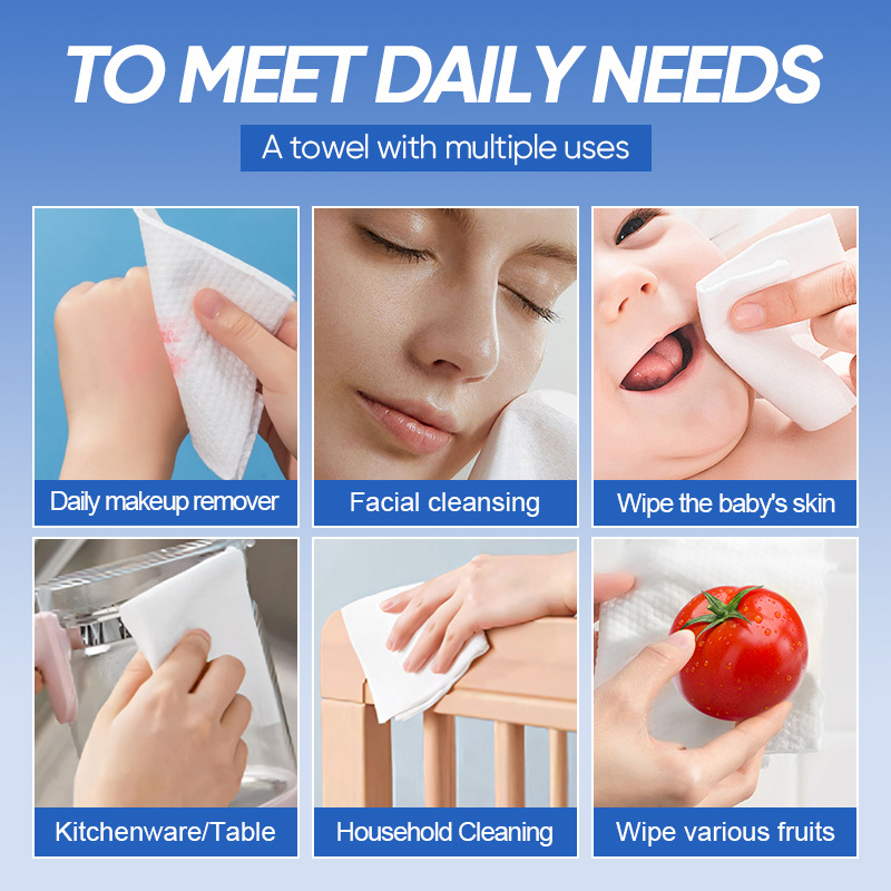 Full English SADOER skin-friendly mask towel 80, daily tools, makeup remover towel, face towel cross-border export wholesale Application Scenario
