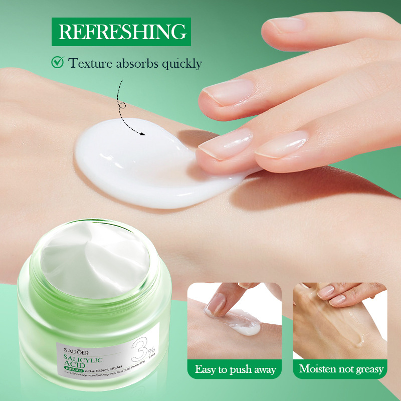 All-english SADOER salicylic acid Acne Cream, student Acne Moisturizing Cream, cross-border export wholesale Item Picture