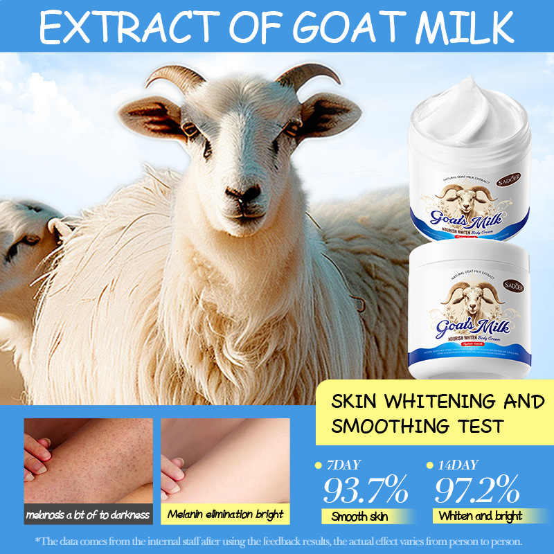 SADOER Goat Milk Nourishing and Whitening Body Cream for autumn and winter cross-border export wholesale Application Scenario
