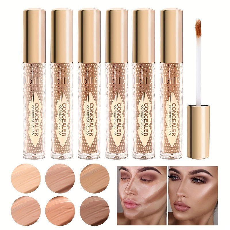 USHAS cross-border in-stock liquid concealer FS377A for long-lasting coverage of spots and acne marks, waterproof covering Foundation full figure
