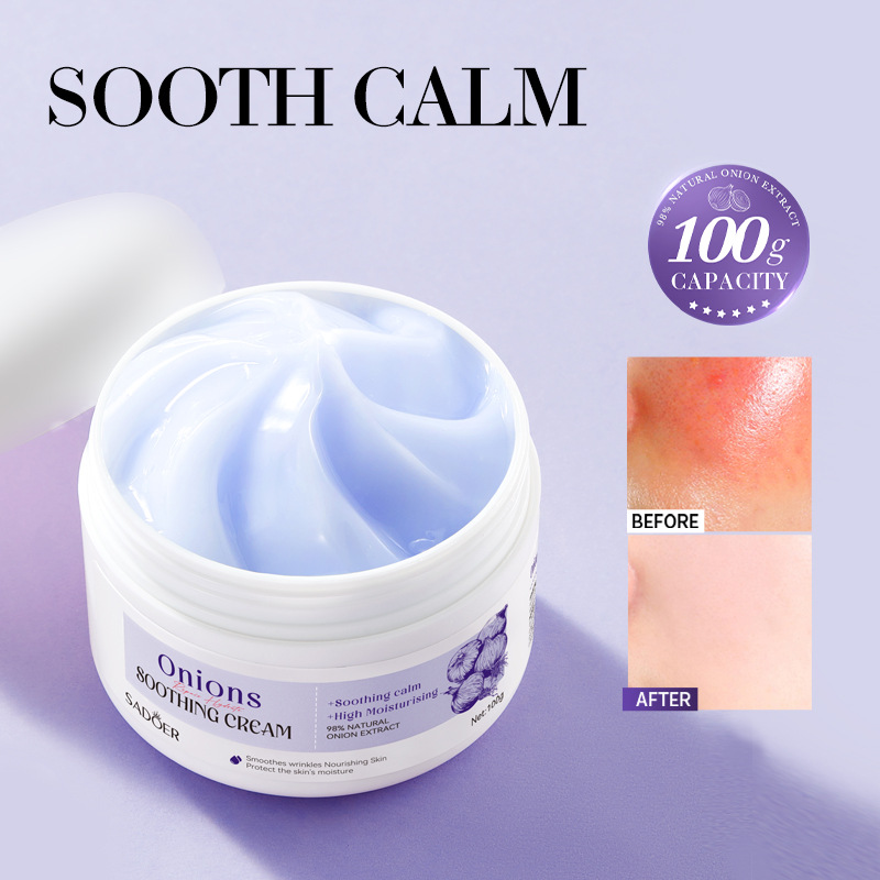 Full English SADOER Onion Moisturizing and Soothing Cream Moisturizing and Nourishing Water Cream Cross-border export wholesale details Picture
