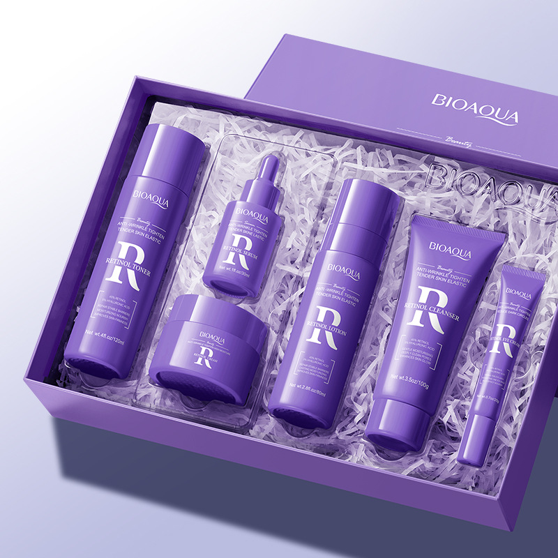 Full English BIOAOUA Retinol Anti-Wrinkle, Firming and High Moisture Retention Set Cross-border export wholesale full figure