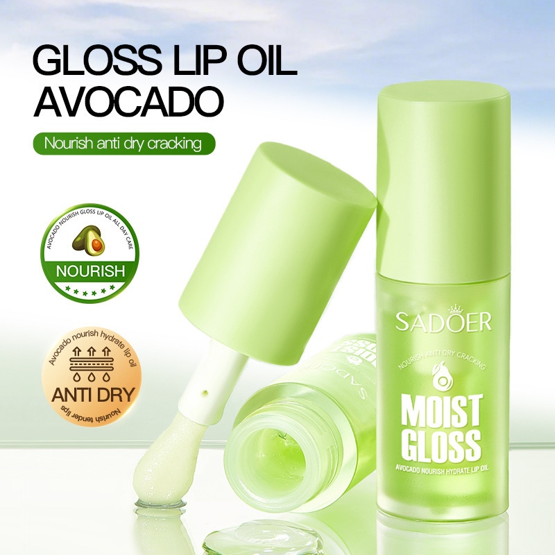 SADOER Avocado Nourishing and Hydrating Lip Oil Anti-Cracking and Moisturizing Lip Balm cross-border export wholesale details Picture