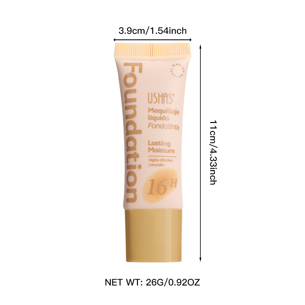 USHAS European and American cross-border stock concealer Foundation for covering dark circles and acne marks, waterproof and non-smudging UC100 Item Picture