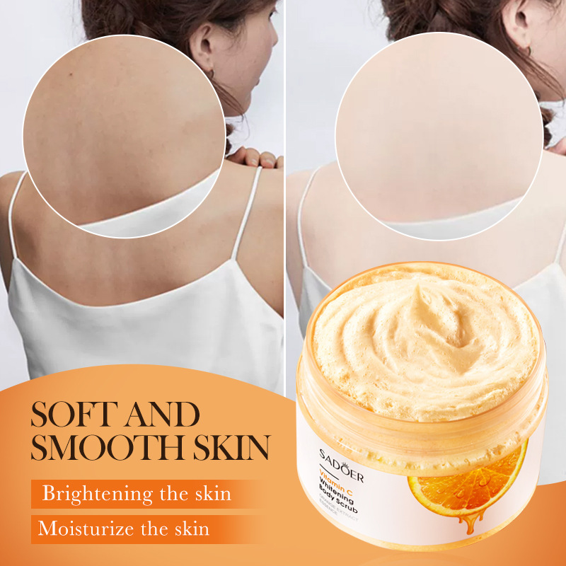 All-english SADOER Vitamin C Whitening Body Scrub and Exfoliating Scrub cross-border export wholesale Application Scenario