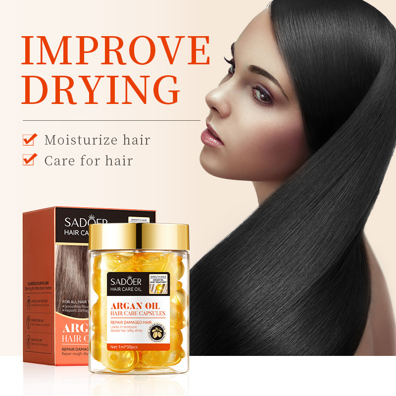 Cross-border wholesale of SADOER Argan Oil shampoo series in full English, which is fluffy, cleansing and anti-dandruff details Picture
