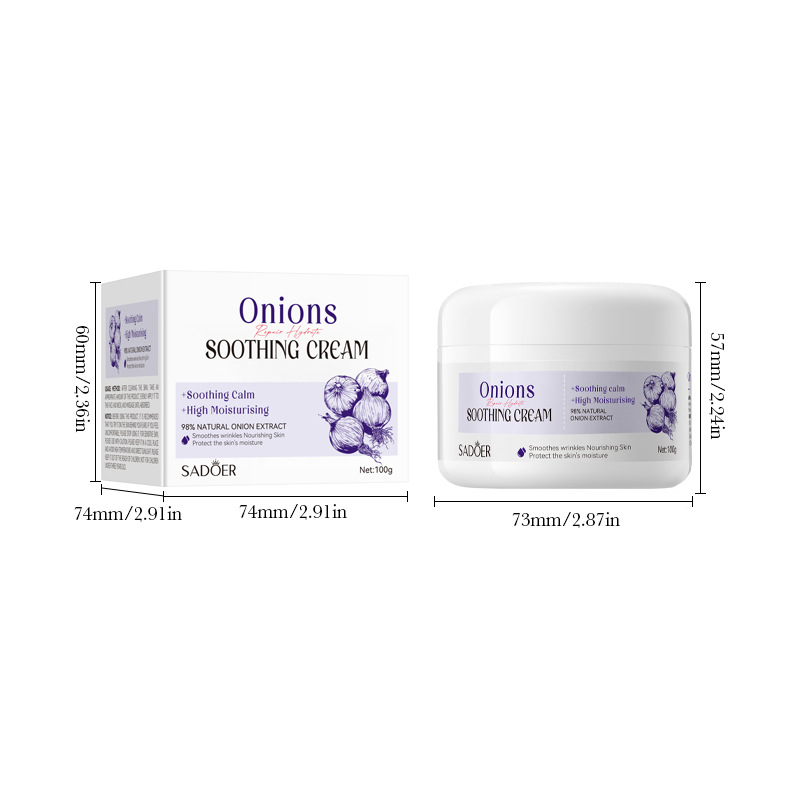 Full English SADOER Onion Moisturizing and Soothing Cream Moisturizing and Nourishing Water Cream Cross-border export wholesale Item Picture