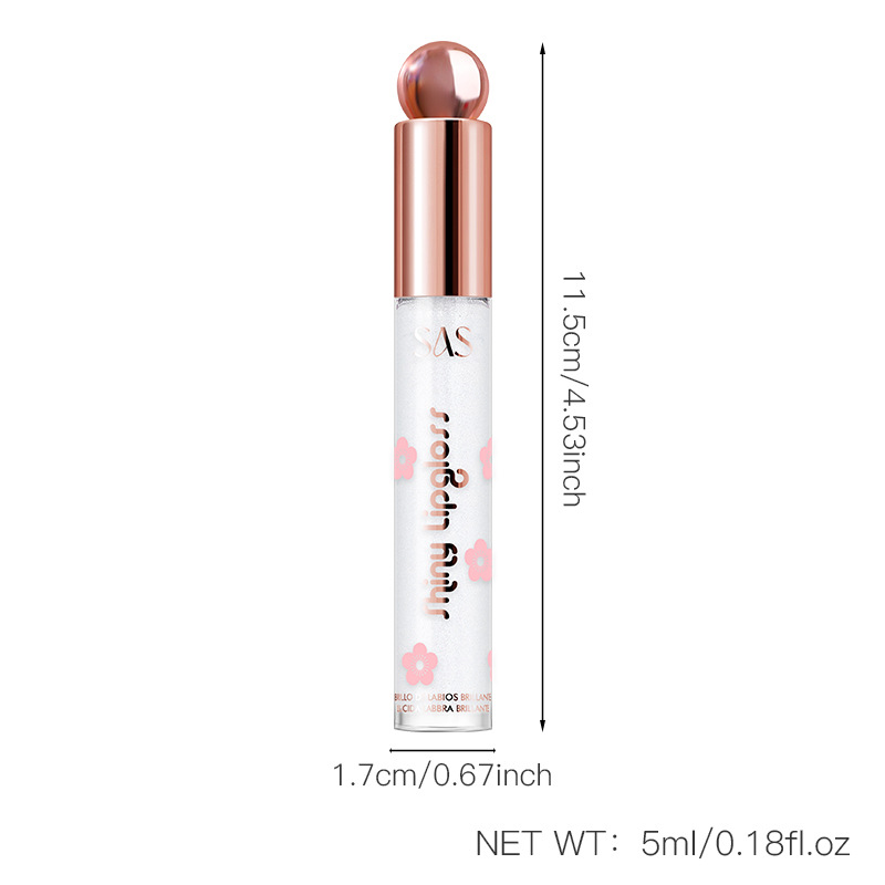 (Display Box) SAS Cross-border in-Stock Bestseller Amazon Flash Pearl Lip Gloss Moisturizing Lipstick, 24 pieces per box Item Picture