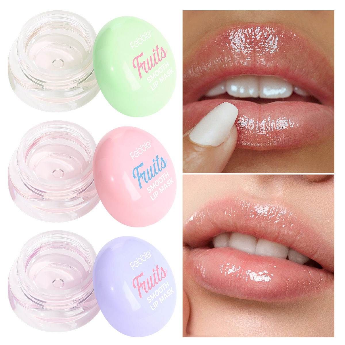 USHAS cross-border Hot Stock Lip Mask for exfoliating, moisturizing, hydrating and reducing lip lines wholesale FBC057 full figure