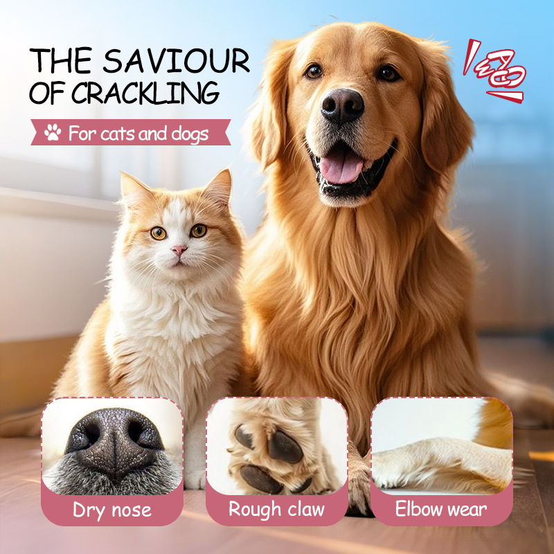 EXGYAN Pet rose Oil Anti-Cracking Paw Cream and paw Hand Cream cross-border export wholesale Specification drawing