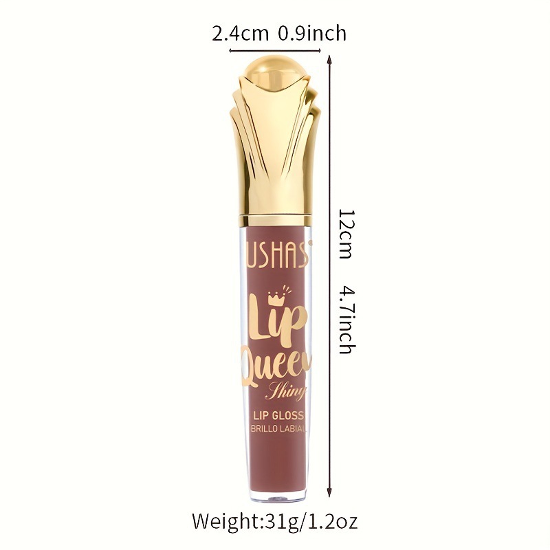 USHAS Amazon's best-selling cross-border matte lip gloss, lip gloss sequins, long-lasting moisturizing, non-stick cup liquid cosmetics Item Picture