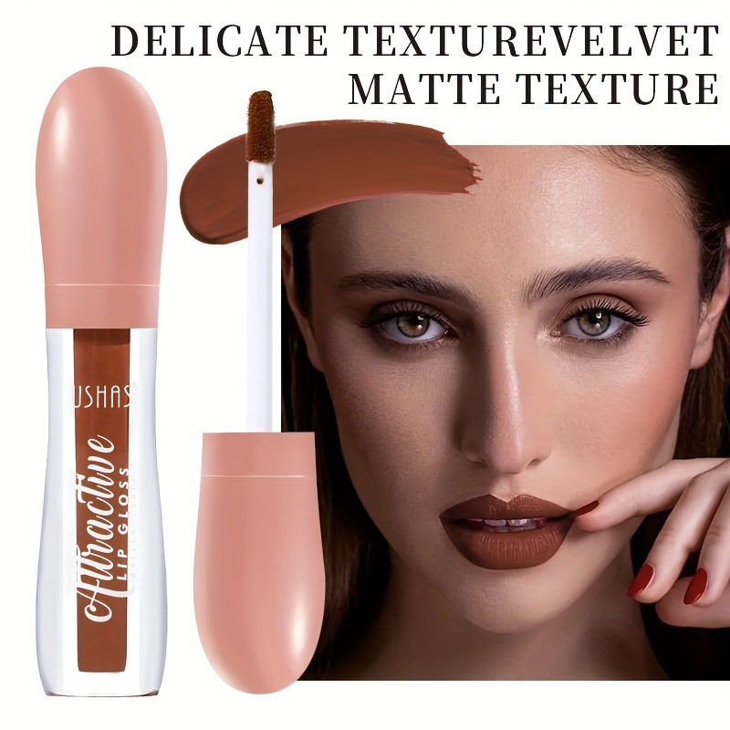 USHAS Amazon's best-selling cross-border 6-color matte velvet lip gloss lip gloss, long-lasting liquid lipstick that doesn't stick to glasses Specification drawing