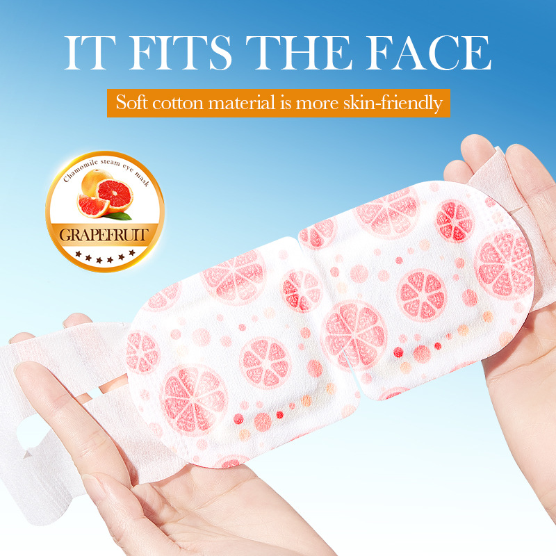 Full English SADOER grapefruit rose Steam Eye Mask Moisturizing and Relieving dry eye Mask cross-border export wholesale Specification drawing
