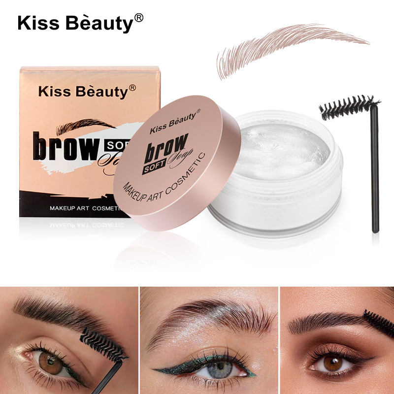 kissbeauty Wild Eyebrow Styling Cream Cross-border wisheba Export Colorless Eyebrow Soap eyebrowsoap full figure