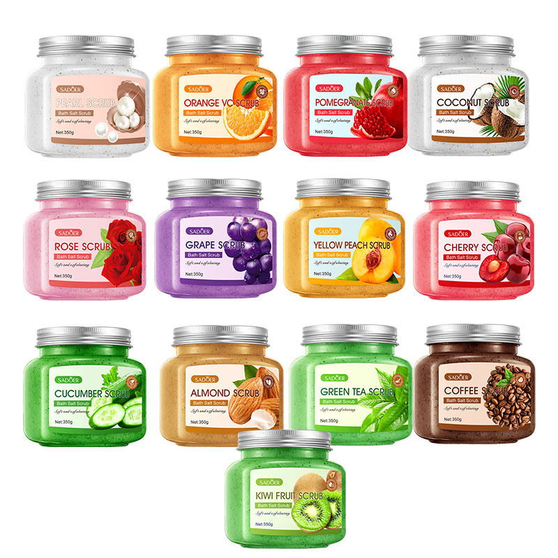 Cross-border export wholesale of all-English Scrub SADOER and fruit exfoliating and cleansing Scrub Scrub Item Picture
