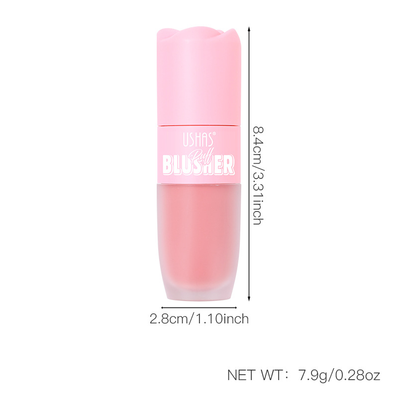 USHAS Cross-border Amazon Bestseller 6-color sponge head blush, waterproof and long-lasting UC141 Item Picture