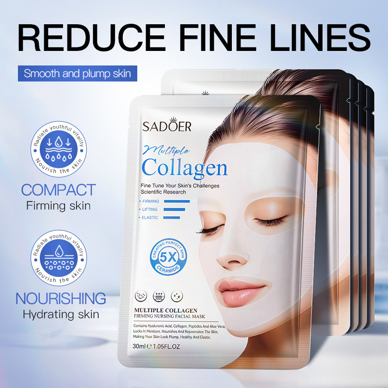 Cross-border export wholesale of SADOER multi-collagen firming and Repairing Mask and Hydrating mask in full English details Picture