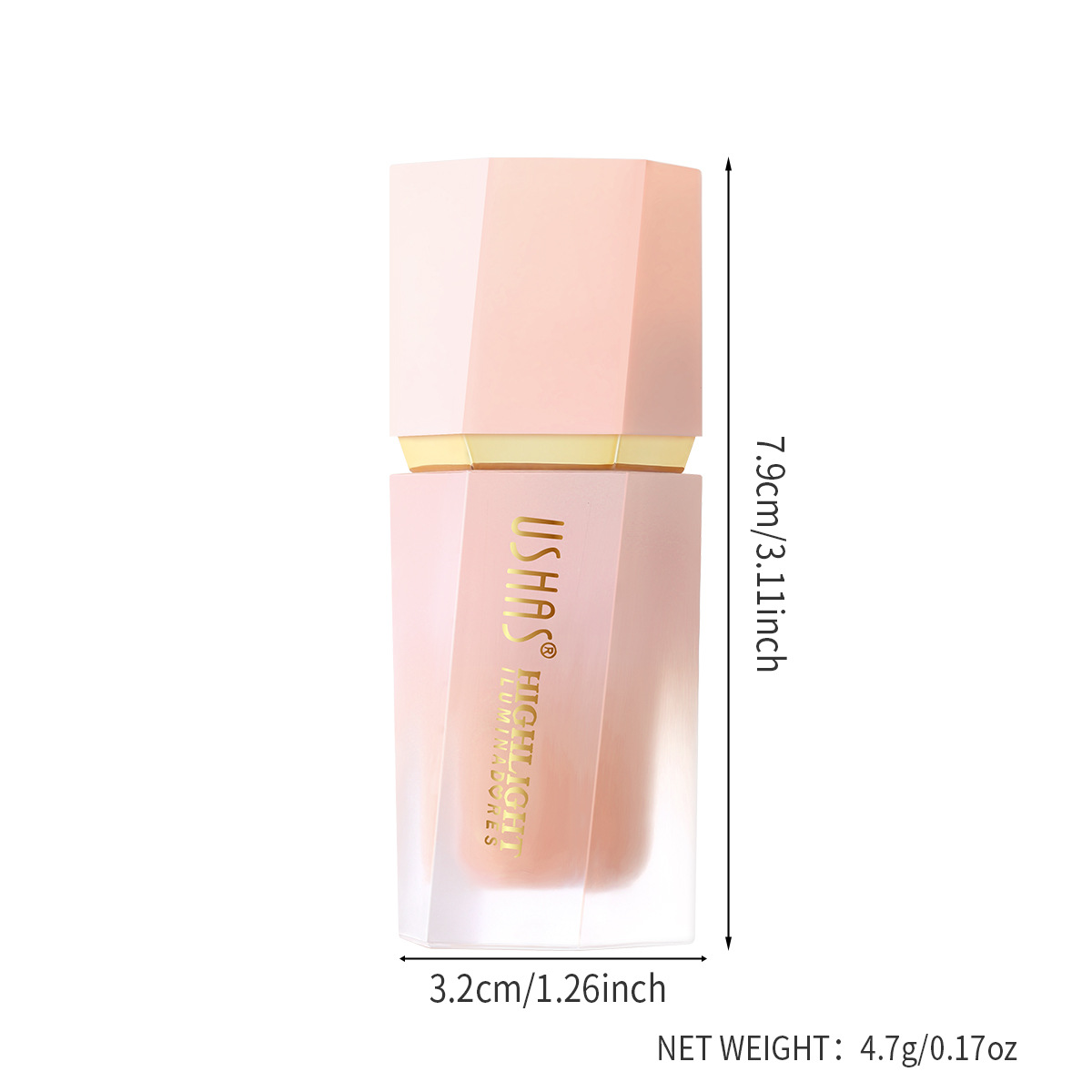 USHAS Amazon's best-selling cross-border makeup in stock: natural, long-lasting, waterproof, non-fading, contouring, brightening, and high-gloss sticks Item Picture