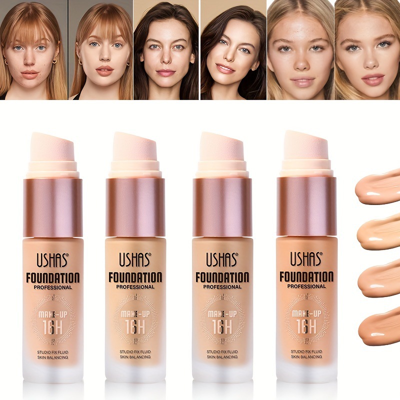 USHAS cross-border in-stock best-selling waterproof Foundation, Concealer Foundation, natural long-lasting waterproof Makeup FS445A full figure