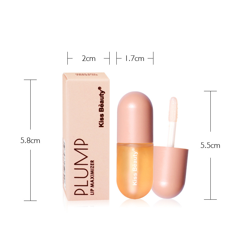 kiss beauty Cross-border Supply Capsules Lip Augmentation Big Mouth Lip Gloss Lip Cream Moisturizing and Enlarging Lip Lotion Item Picture