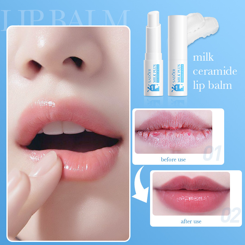 All-english SADOER ceramide milk Moisturizing Lipstick for Improving dryness, cross-border export wholesale Item Picture