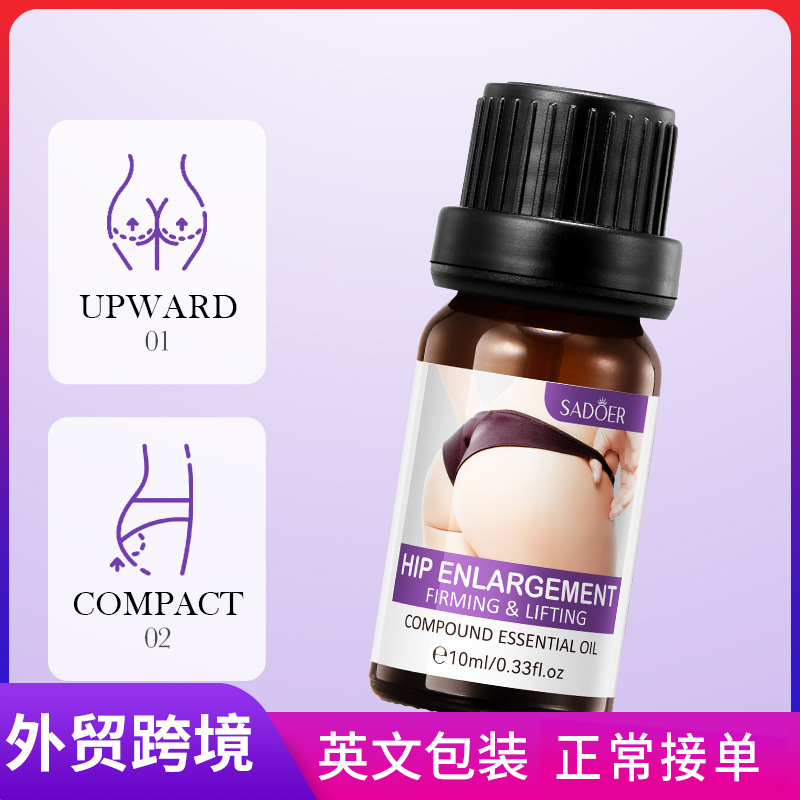 Full English SADOER buttocks Enhancement Care Multi-effect firming and lifting essential oil Massage essential oil cross-border export wholesale full figure